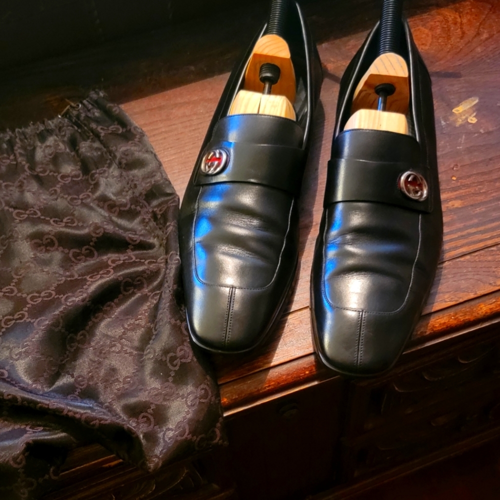 Size 13 Men Gucci Dress Shoes
